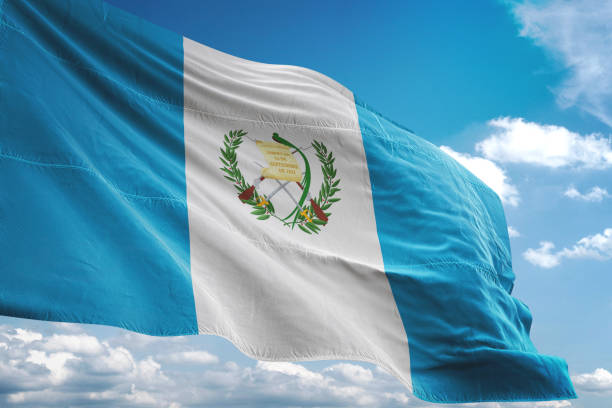 The flag, patriotic symbol of Guatemala